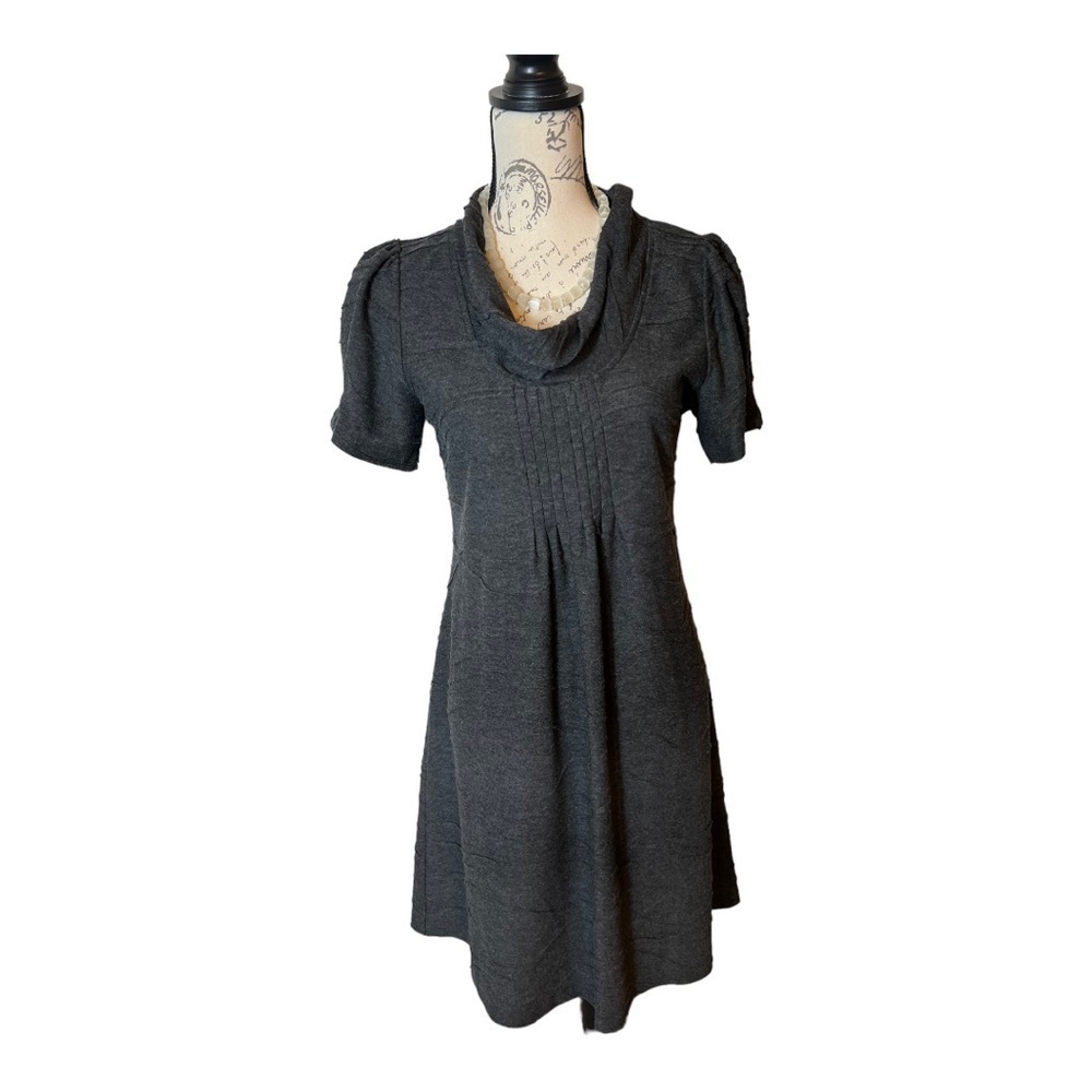 CHRISTOPHER & BANKS charcoal dress! Like NEW!